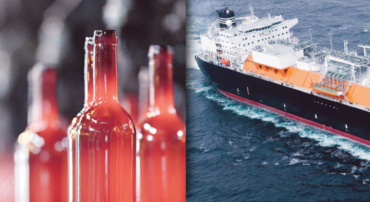 GTT va concevoir les cuves de deux nouveaux méthaniers pour le coréen Samsung Heavy Industries. Le verrier Verallia va construire deux fours supplémentaires en Espagne et en Italie, afin d'augmenter ses capacités de production. (© GTT/F. Dunouau)