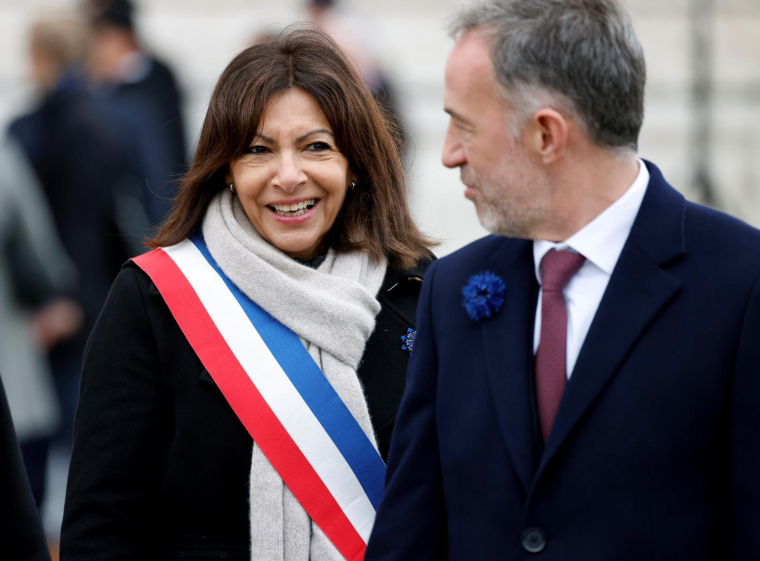 Anne Hidalgo, le 11 novembre 2022, à Paris ( POOL / Ludovic MARIN )