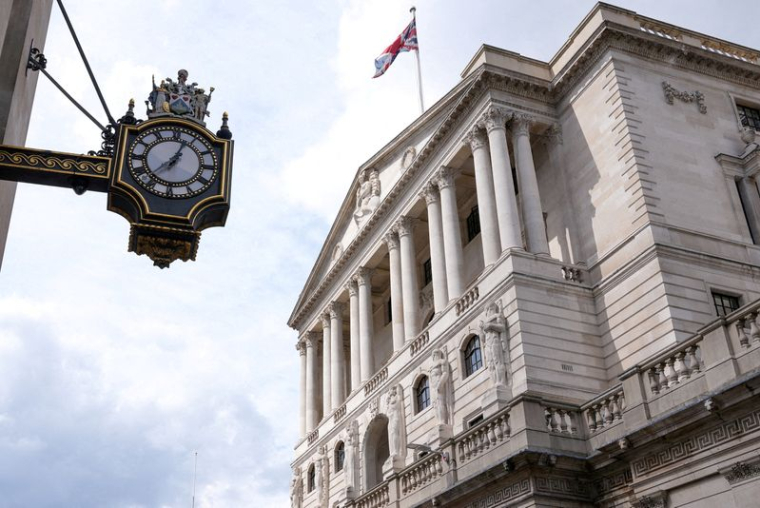 Le bâtiment de la Banque d'Angleterre (BoE), à Londres