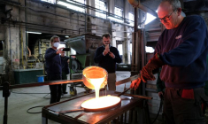 L'usine de verre Effêtre Murano à Venise, en Italie