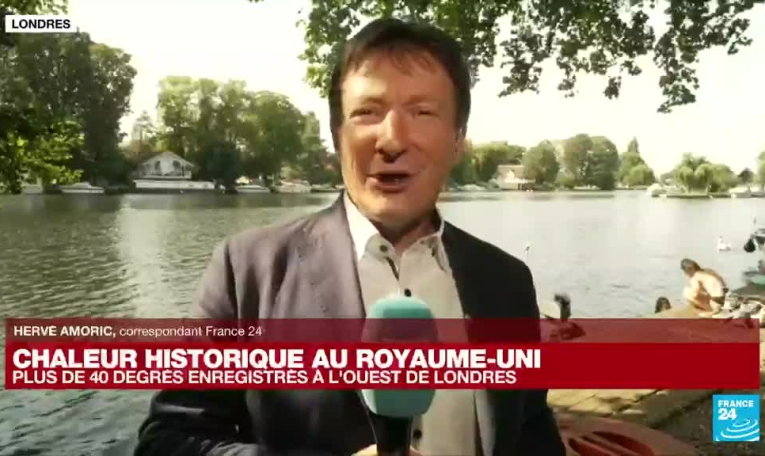 Royaume-Uni : chaleur record, plus de 40°C enregistrés à l'ouest de Londres