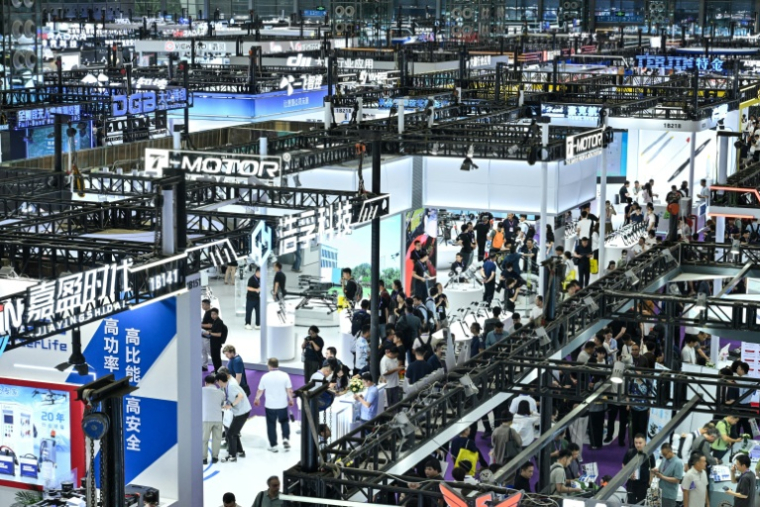 Le salon mondial des drones à Shenzhen (Chine), le 21 mai 2026 ( AFP / HECTOR RETAMAL )