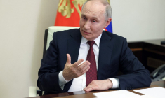 Vladimir Poutine à Moscou, en Russie, le 24 février 2025. ( POOL / MIKHAIL METZEL )