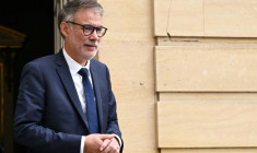 Le premier secrétaire du PS Olivier Faure à Paris le 4 septembre 2025 ( AFP / Bertrand GUAY )