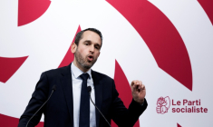 Le secrétaire général du PS Pierre Jouvet le 26 janvier 2026 à Paris ( AFP / Sébastien DUPUY )