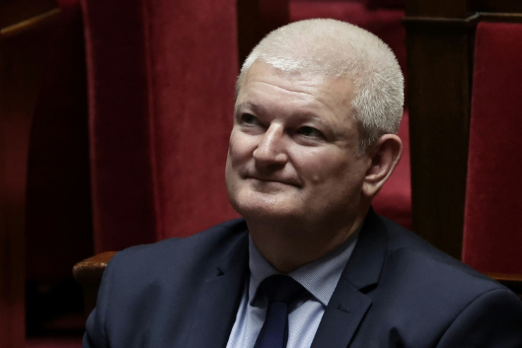 Le député Olivier Falorni, le 27 mai 2025 à l'Assemblée nationale à Paris ( AFP / STEPHANE DE SAKUTIN )
