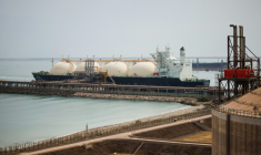 Du gaz naturel liquéfié (GNL) est livré au terminal de Fos-sur-Mer, dans les Bouches-du-Rhône, le 22 juin 2023 ( AFP / CLEMENT MAHOUDEAU )