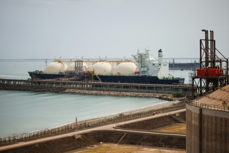 Du gaz naturel liquéfié (GNL) est livré au terminal de Fos-sur-Mer, dans les Bouches-du-Rhône, le 22 juin 2023 ( AFP / CLEMENT MAHOUDEAU )