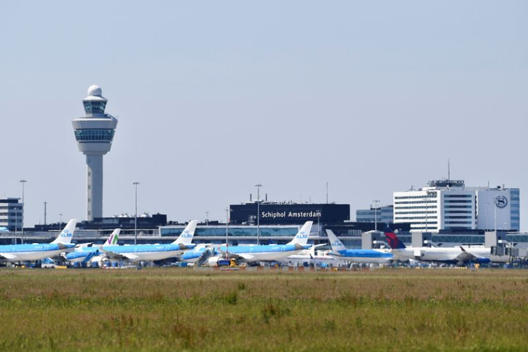Vue générale de l'aéroport de Schiphol à Amsterdam