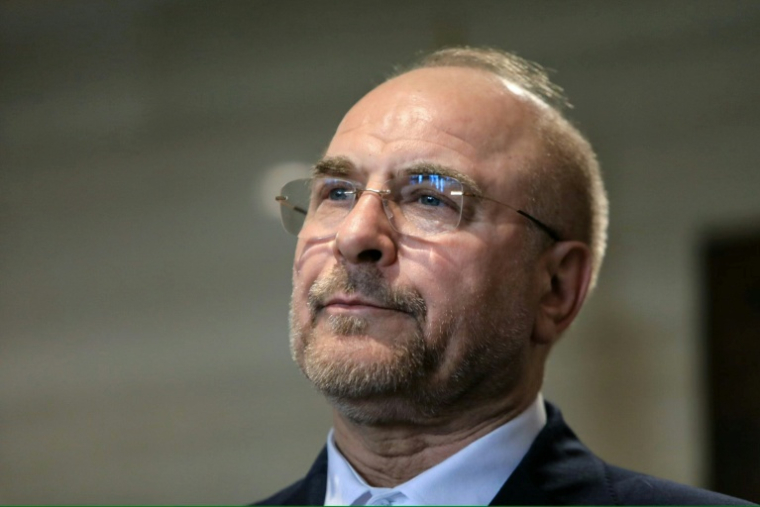 Le président du Parlement iranien, Mohammad Bagher Ghalibaf, à Beyrouth, le 12 octobre 2024 ( AFP / - )