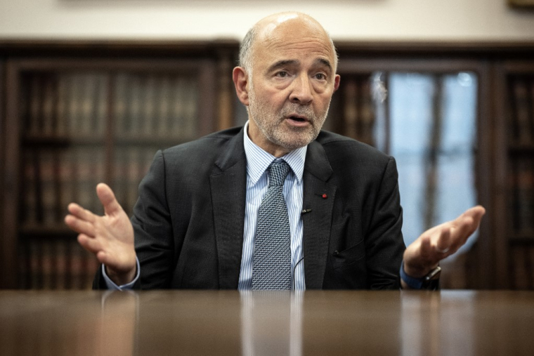 Pierre Moscovici à Toulouse, le 16 octobre 2024. ( AFP / LIONEL BONAVENTURE )