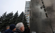 Conséquences d'une attaque de drone et de missiles russes à Kharkiv