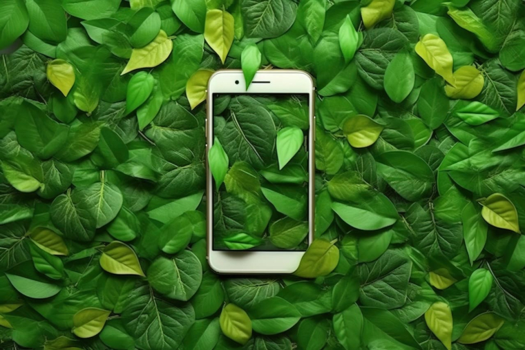 (Crédits photo : Adobe Stock - Smartphone durable et écoresponsable plus respectueux de l'environnement)