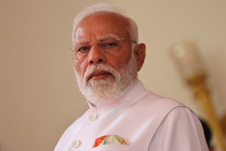 Narendra Modi à Mumbai le 17 février 2026. ( AFP / LUDOVIC MARIN )
