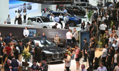 Un événement un jour avant le salon de l'automobile de Munich, en Allemagne