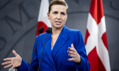 Mette Frederiksen à Copenhague, au Danemark, le 10 janvier 2025. ( Ritzau Scanpix / MADS CLAUS RASMUSSEN )