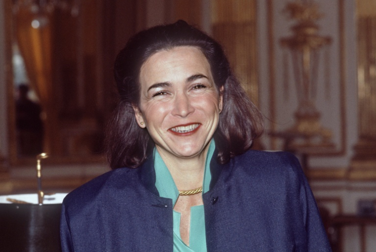 Michèle Barzach, alors ministre de la Santé, le 23 juin 1986 à Paris ( AFP / DERRICK CEYRAC )
