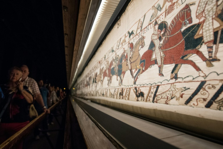 La tapisserie de Bayeux, le 13 septembre 2019, à Bayeux dans le Calvados ( AFP / LOIC VENANCE )