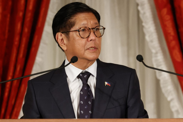Le président philippin Ferdinand Marcos Jr, à Tokto, le 28 mai 2026 ( POOL / RODRIGO REYES MARIN )