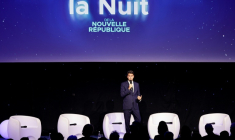 Gabriel Attal, secrétaire général de Renaissance, lors d'une réunion dans le cadre de la campagne pour l'élection présidentielle de 2027, le 27 janvier 2026 à Paris ( AFP / STEPHANE DE SAKUTIN )