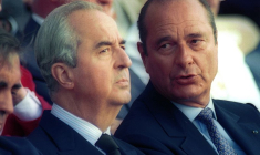 Le Premier ministre français Édouard Balladur et le maire de Paris Jacques Chirac