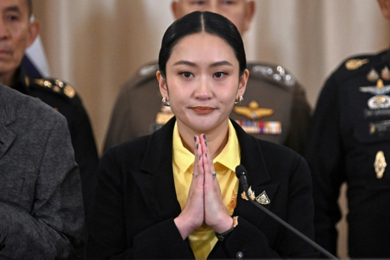 La Première ministre thaïlandaise Paetongtarn Shinawatra, le 19 juin 2025 à Bangkok ( AFP / Lillian SUWANRUMPHA )