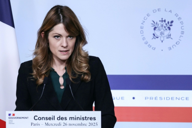Maud Brégeon à l'Elysée à Paris le 26 novembre 2025 ( AFP / Thomas SAMSON )