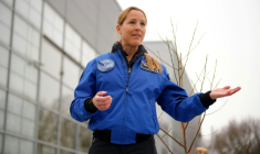 L'astronaute française Sophie Adenot au Centre européen de formation des astronautes (ESA) à Cologne, dans l'ouest de l'Allemagne, le 5 janvier 2026 ( AFP / Pau Barrena )