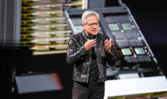 Jensen Huang, directeur général de Nvidia, lors du salon Computex à Taipei, le 1er juin 2026 ( AFP / I-Hwa Cheng )