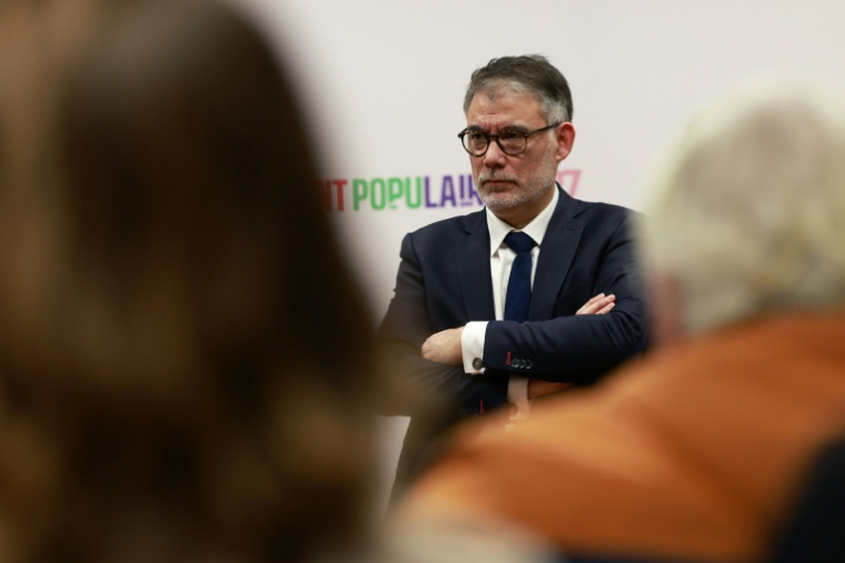 Olivier Faure le 24 janvier 2026, à Tours ( AFP / ROMAIN PERROCHEAU )
