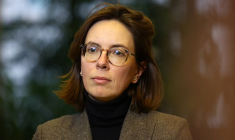 Amélie de Montchalin lors d'une réunion sur le projet de loi de finances 2026 au ministère de Bercy à Paris