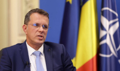 Ionut Mosteanu lors d'une interview à Bucarest