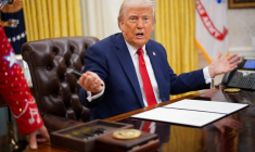 Donald Trump à Washington, aux États-Unis, le 31 mars 2025. ( GETTY IMAGES NORTH AMERICA / ANDREW HARNIK )