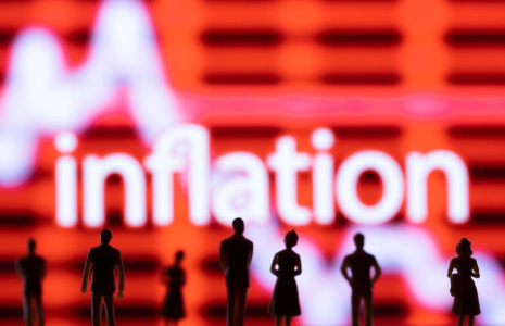 Illustration des figurines devant un graphique boursier