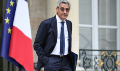 Le ministre des PME Serge Papin, à Paris, le 1er juillet 2026. ( AFP / SIMON WOHLFAHRT )