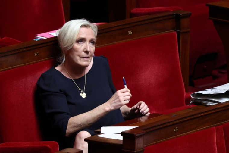 La cheffe de file du Rassemblement national Marine Le Pen