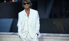 Le créateur italien Pierpaolo Piccioli à Paris le 25 juillet 2024 ( AFP / JULIEN DE ROSA )