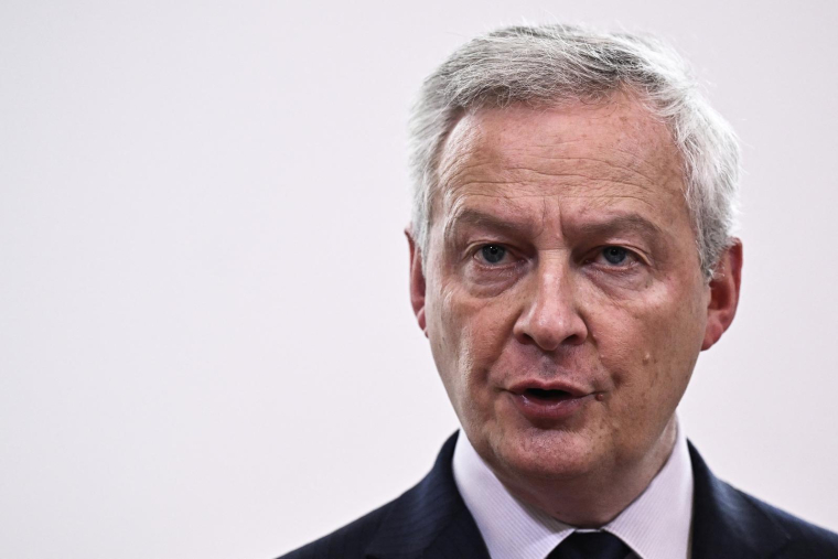 Bruno Le Maire à Paris, le 1er février 2024. ( AFP / JULIEN DE ROSA )