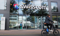 Le logo de Swisscom à Zurich