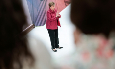 La directrice générale du FMI, Kristalina Georgieva, à Washington, le 9 avril 2026 ( AFP / Kent Nishimura )