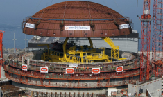 Le chantier de l'EPR de Flamanville, le 16 juillet 2013. (illustration) ( AFP / CHARLY TRIBALLEAU )