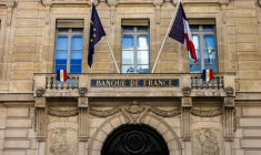 Cette photographie montre la façade du siège de la Banque de France à Paris, le 10 juillet 2026 ( AFP / Behrouz MEHRI )