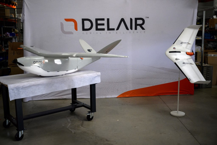 Des drones Delair. (illustration) ( AFP / LIONEL BONAVENTURE )