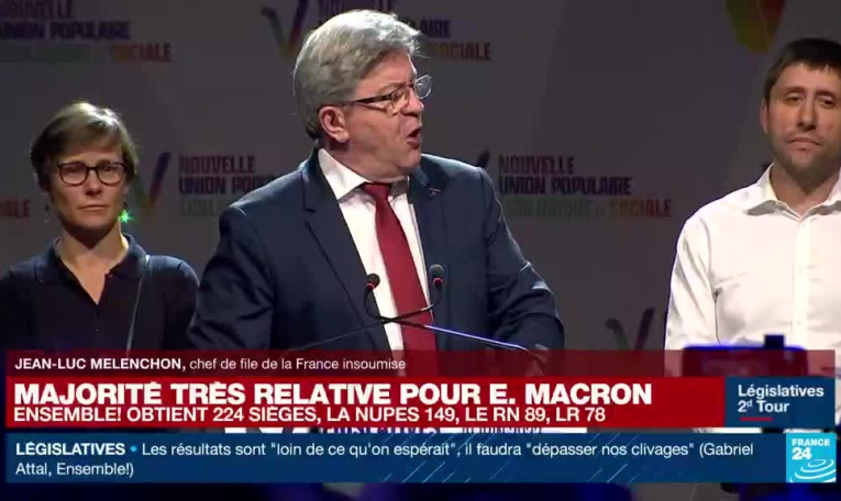 REPLAY - Législatives : "Nous avons réussi notre pari", Mélenchon s'exprime à l'issue des résultats