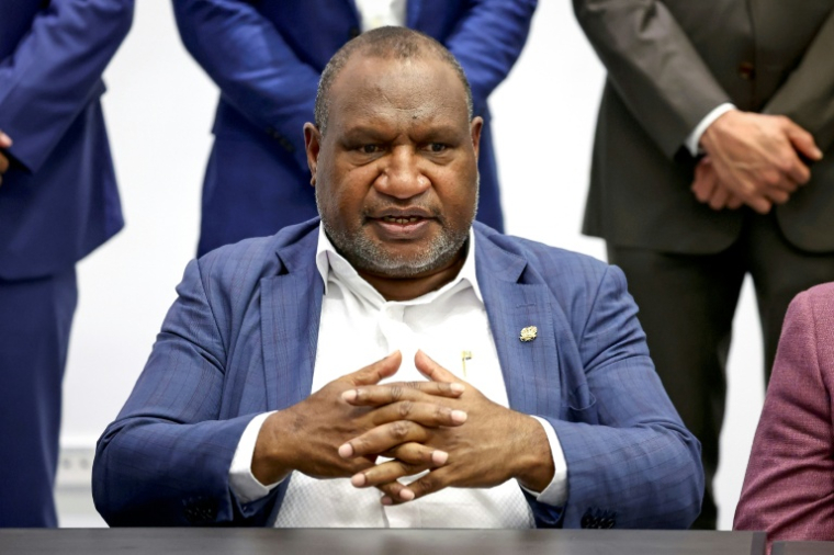 Le Premier ministre de Papouasie-Nouvelle-Guinée, James Marape, le 10 décembre 2024 à Sydney ( AFP / DAVID GRAY )