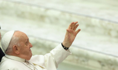 Le pape François lors d'une audience au Vatican