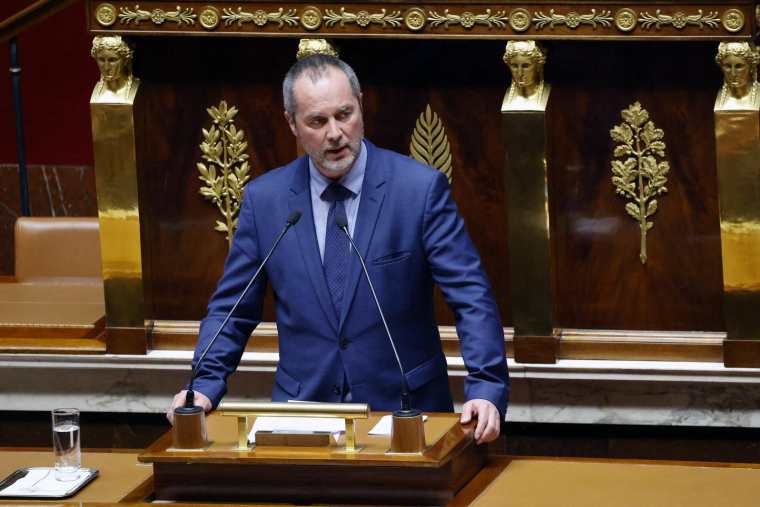 Stéphane Viry (LR) à Paris le 6 février. ( AFP / LUDOVIC MARIN )