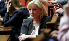 La cheffe de l'extrême droite française et députée Marine Le Pen