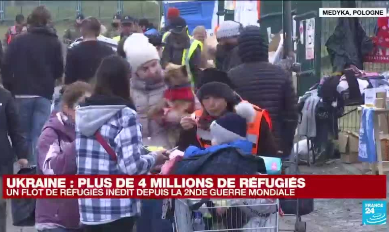 Guerre en Ukraine : la barre des 4 millions de réfugiés franchie