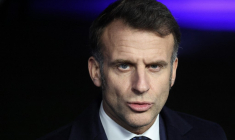 Emmanuel Macron à Rijkhoven, en Belgique, le 12 février 2026. ( AFP / LUDOVIC MARIN )